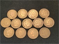 13) Indian head pennies