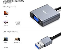 USB 3.0 to VGA Adapter Male to Female Adapter