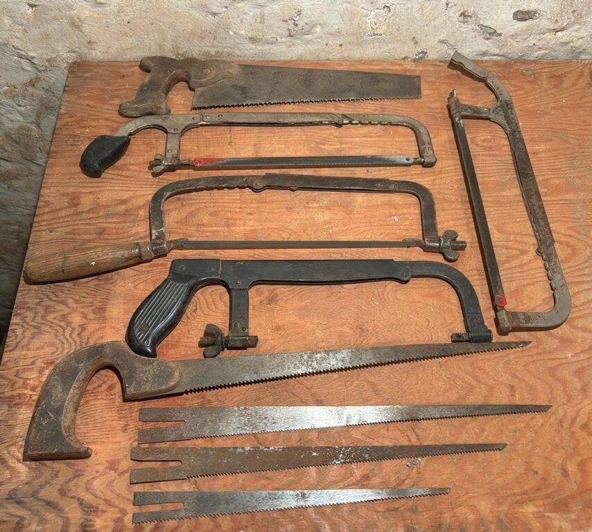 Collection of Hand Saws and Keyhole Saws