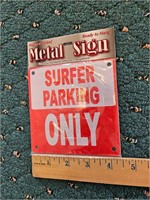 Metal Magnetic Surfer Parking Only Sign