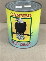 Vintage Canned Bald Eagle Can
