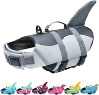 Malier Dog Life Jacket  Gray  Large: High Buoyancy