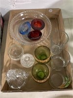 Tray Lot Of Assorted Glass