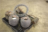 (6) Rolls Of Barb Wire Assorted Lengths