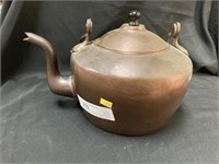 Early Dovetail Gooseneck Copper Tea Kettle