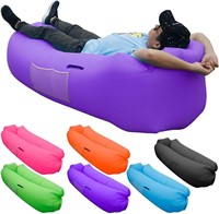 SKOLOO Camping Inflatable Lounger -PURPLE