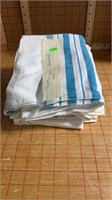 Stack of cotton baby blanket