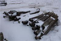 (3) Bundles Round Wood Post, Approx 7Ft