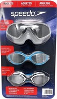 $ 29 Speedo 3 Pack Adult Swimming Goggles -