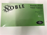 New Noble Powder Free Vinyl Gloves Size Small