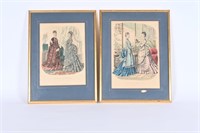 Vintage La Mode Illustree Framed Prints