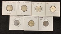 (7) US Cent & Nickels including 1880 Indian Cent,