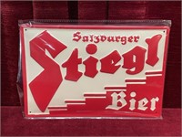 Stiegl Bier Repro Tin Sign - Germany - 8" x 11.75"