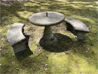 Concrete Table & Benches (40" Diameter ~ See below