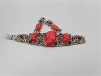 Red Devil Bracelet Earrings