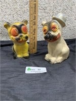 Chalk ware Dogs