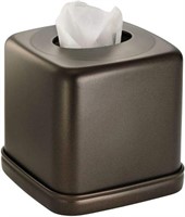 iDesign York Metal Facial Tissue Box Cover, Boutiq