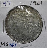 1921 Morgan Silver Dollar