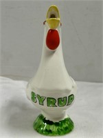 Ceramic Rooster Syrup Pitcher