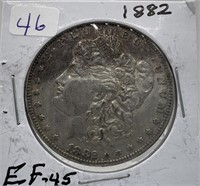 1882 Morgan Silver Dollar