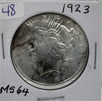 1923 Peace Silver Dollar GEM UNC