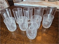 Pinwheel & Assorted Crystal Glassware