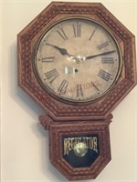Oak Regulator Wall Clock