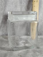 GLASS HUMIDOR WITH LID / TOBACCO JAR