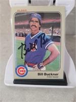 1983 Fleer Bill Buckner Autographed #492