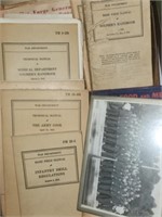 LOT ARMY REGULATION BOOKS - PLATTOON PHOTO