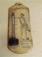 Antique Metal Advertising Thermometer