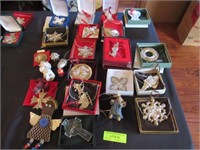 Approx. 25 Christmas Ornaments Incl. Sterling