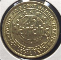 Harrah's casino 25-cent gaming token
