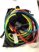 1 LOT (2) SETS RESISTANCE BANDS (DISPLAY)