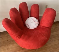 Cloth baseball glove chair / swivels