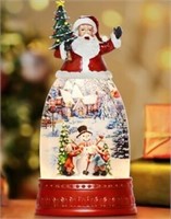 Santa Snow Globe Lantern