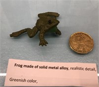 Small metal frog