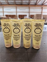 (4) Sun Bum SPF70 Face Sunscreen Lotion
