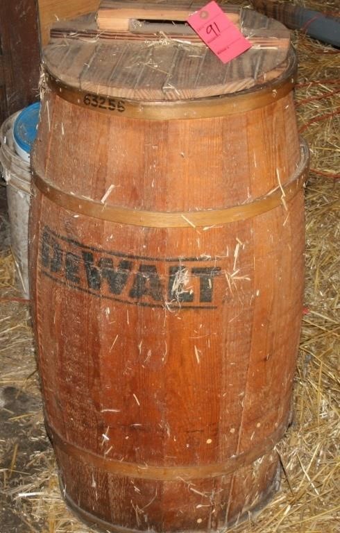DeWalt wood barrel