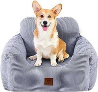 Dog Car Seat Puppy Booster Seat with Storage Pocke