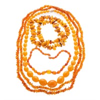 91Five Lady's Amber Necklaces