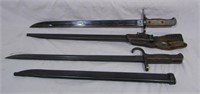 (2) Japanese Arisaka Bayonets and Scabbards. (20”