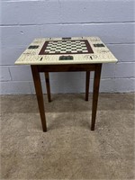 Modern Painted Checkerboard Game Table