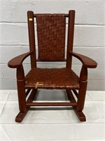 Child's Woven Seat Rocking Chair