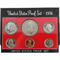 1976 United States Mint Proof Set 6 coins No Outer