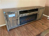 Electric fire place tv stand 6 ft long w/ remote