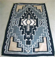 Early Navajo Two Gray Hills Rug