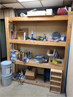 Contents of Smaller Shelving Unit in Storage Room