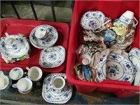 Tote Full of Indies Johnson Bros Ironstone Dishes