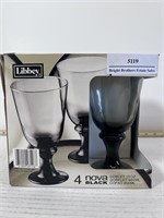 Libbey Nova Black Goblet 4 Pack